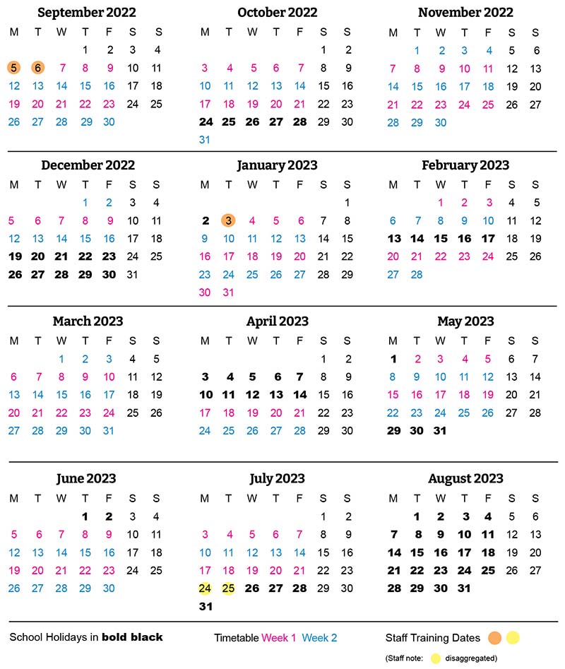 Term Dates 2022-23